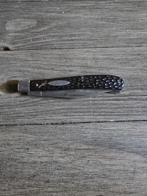 VINTAGE SABRE JAPAN 620 SLIMLINE TRAPPER FOLDING HUNTER SURVIVAL KNIFE KNIVES VG - Image 1 of 2