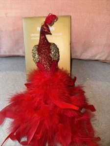 Pier 1 Imports Weihnachten Vogel Feder Schwanz Ornament Sammlerstück - Bild 1 von 1