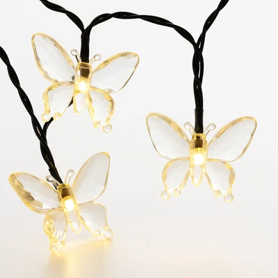 Elegani Solar Butterfly LED String Lights – 8 Modes, Outdoor Decor-Warm White - Image 1 of 4