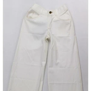 IMAN Womens XS Ivory Solid Elastic Waist Dress Pants Trouser Women's Pants $70 - Picture 1 of 3