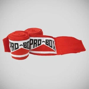 Pro-Box Senior AIBA Spec Stretch Hand Wraps Red - Picture 1 of 1