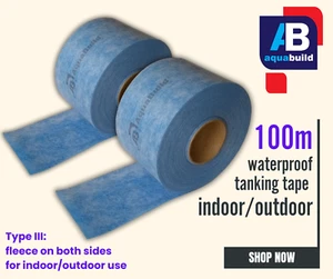 100m Wasserdichtes Tankband AQUA BUILD III Nassraumanlage | Innen-/Außeneinsatz - Bild 1 von 8