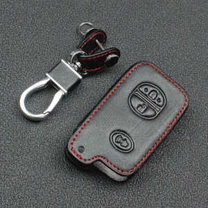 Funda de cuero con 3 botones para llave de coche soporte para llavero para Toyota 4Runner Prius Camry - Imagen 1 de 4