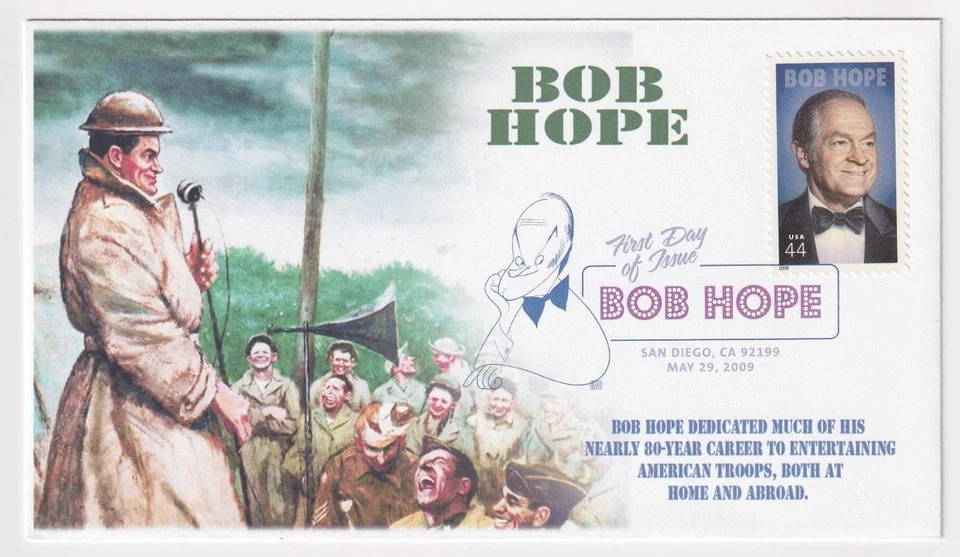WWII BOB HOPE Stamp Colton First Day Cover FDC C8686 - Image 1 of 1