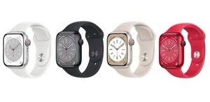 Apple Watch Series 8 45MM alle Farben GPS + Cellular Aluminium Sportarmband - Sehr Gut - Bild 1 von 15