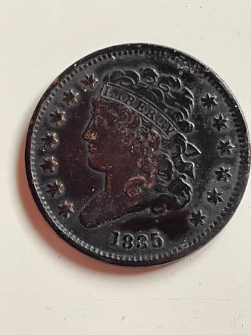 1835 CLASSIC HEAD HALF CENT GREAT DETAIL Cover