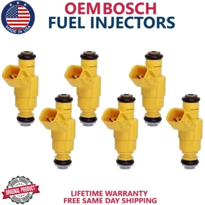 6x inyectores de combustible Bosch OEM PARA 03-04 Chrysler Sebring Dodge 2,7 l 0280156133 Foto 1 de 4