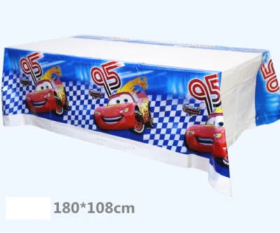 Cars Tablecloth Disney Lightning McQueen Table Cover Birthday Party Tableware