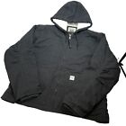 Eddie Bauer Workwear Chore Jacket Mens XXL Black Sherpa Lined Barn