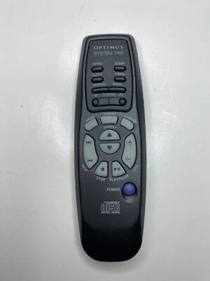 Optimus System 746 Stereo System Remote Control, Gray - OEM Original Audio - Image 1 of 2