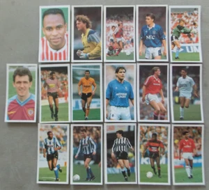 FOOTBALL 1990-91 BASSETTS CANDY STICKS TRADE CARDS x16 - Picture 1 of 14