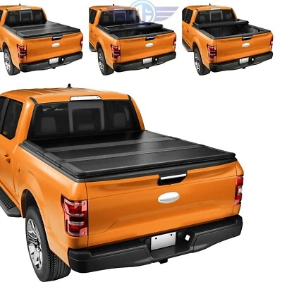 Hard Solid Tri-Fold Tonneau Cover For 1999-2023 Ford F250 Super Duty 6.8ft Bed Foto 1 de 4