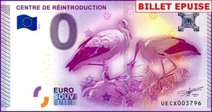 UECX / CENTRE DE REINTRODUCTION / BILLET 0 € / NULL EURO-SCHEIN / 0 € 2015-1 - Picture 1 of 1