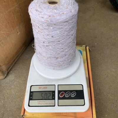 cotton / acrylic blend seeded yarn cone - Image 1 of 4