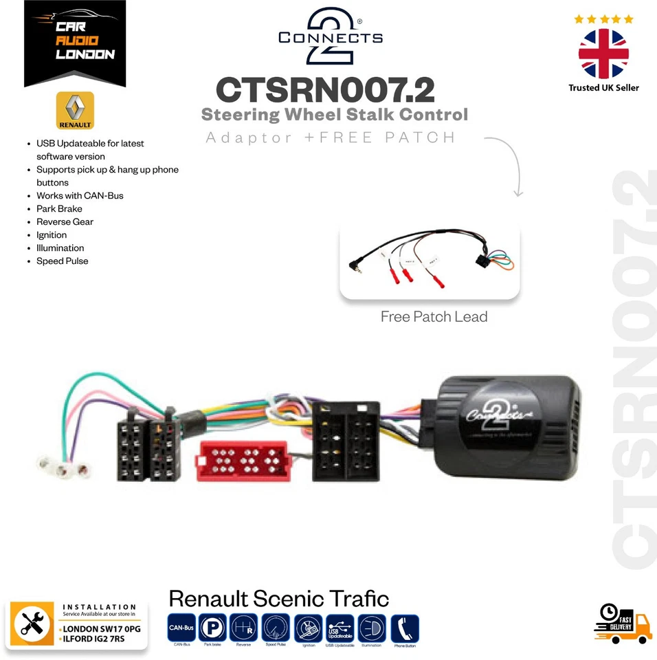 CTSRN007.2 Steering Wheel Control Interface – For Renault Vehicles 2008–2014 - Image 1 of 4