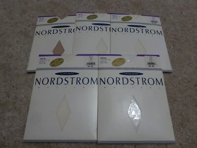5 Pr. Nordstrom Sheer Pantyhose Size A Panty Top, Ivory, White & Evening Sand - Image 1 of 2