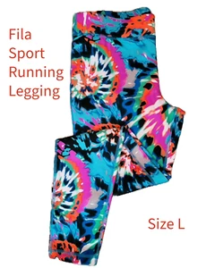 FILA SPORT Mujer Leggings para Correr Multicolor Tie Dye - Talla L - Imagen 1 de 7