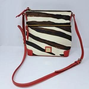 Dooney & Bourke Zebra Print Red Crossbody Purse Animal Print Bag  - Picture 1 of 24