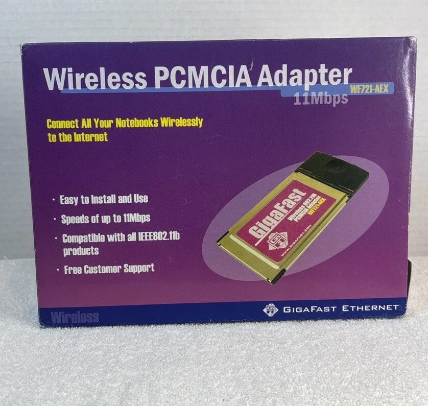 GigaFast Wireles PCMCIA Adapter 11 Mbps - NEW - Image 1 of 4