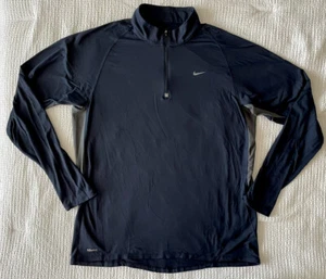 Sudadera NIKE Fit Dry Dri para Hombre XL 1/4 con Cremallera Ropa Activa Pista para Correr Azul Marino - Imagen 1 de 10
