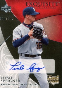 2007 Exquisite Collection Rookie Signatures Baseball Card #123 Speigner Auto