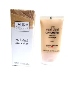 Laura Geller ~ Real Deal Serious Coverage Concealer - LIGHT .7oz 20g - Full Size - Picture 1 of 2