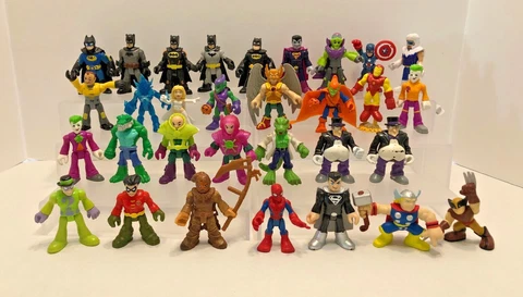 Super Heroes Hasbro Marvel Fisher Price Imaginext DC 2.5" figures YOU PICK Cover