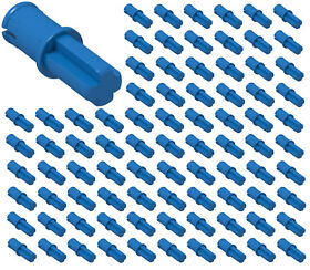 ☀️LEGO Technic 100x Blue Technic Axle Pin with Friction 43093 Rod Mindstorms NXT