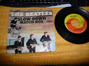 record 45 The Beatles Matchbox / Slow Down on Capitol w/ orig. Pic Sleeve VG++ - Imagen 1 de 7