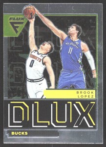 2022-23 Panini Flux Brook Lopez Milwaukee Bucks #20 Dlux Insert