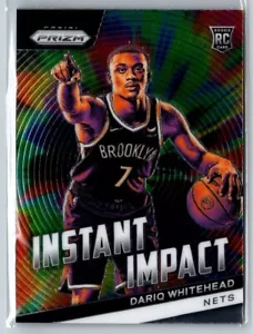 2023-24 PANINI PRIZM INSTANT IMPACT DARIQ WHITEHEAD RC BROOKLYN NETS #10 - Picture 1 of 2