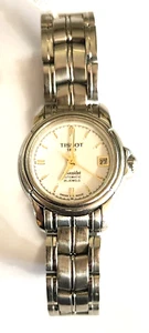 TISSOT SEASTAR AUTOMATIC 24MM WHITE DIAL AUTOMATIC DATE 25 JEWELS SWISS MADE - Picture 1 of 2
