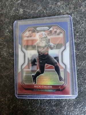 2020 Panini Prizm Red White Blue Nick Chubb Card# 59 - Image 1 of 2