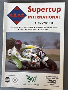 Race Programme 16 May 1993  Oulton Park Motorcycle Racing  Supercup Sidecar A4 - Picture 1 of 1
