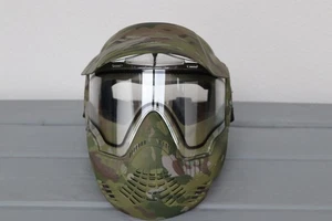Paintball-Maske/ -Helm Grün Schutzmaske; 2 Mal getragen. Super Zustand! - Bild 1 von 9