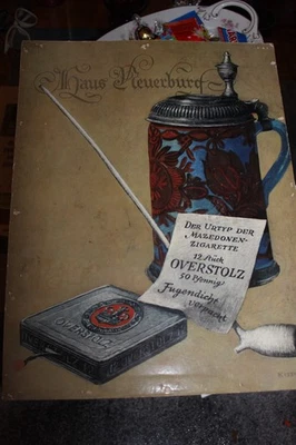 Overstolz  Zigarettenwerbung Pappe Aufsteller 1930/40er  ?? - Bild 1 von 4