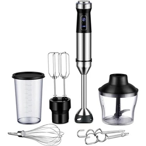 1000W Handheld Hand Blender 6-in-1 Immersion with Chopper, Whisk and Frother - Picture 1 of 6