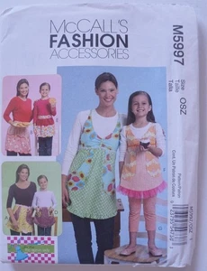McCalls 5997 Apron Pants Girls Adults Sewing Pattern - Picture 1 of 2