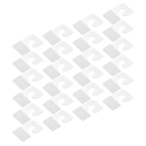 250 Pcs Plastic Display Tabs Clear Hanging for Pegboards - Picture 1 of 12