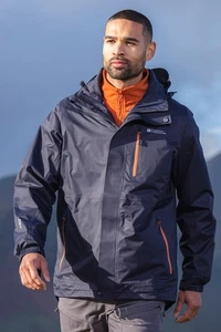 Mountain Warehouse Mens 3 in 1 Waterproof Jacket Rain Coat Softshell Inner - Picture 1 of 103