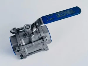 2” Ball Valve Midwest Control W2103 -316 Stainless Steel  1,000psi CWP Full Port - Picture 1 of 6