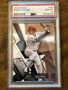 2018 Topps Finest #100 Shohei Ohtani Angels RC Rookie PSA 10 GEM MINT - Picture 1 of 2