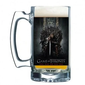 Game Of Thrones Glas Bierkrug Stein 16 Unzen - 2er Set - Bild 1 von 3