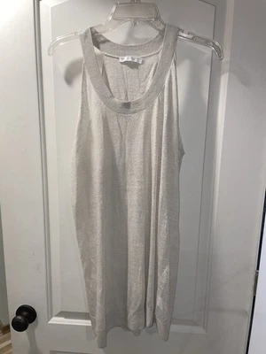 Donna Karen Cream Knit Lose Tank Size L - Image 1 of 4