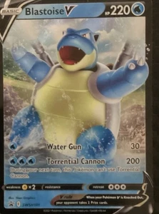 Blastoise V SWSH101 Black Star Promo Pokémon Sword & Shield Ultra Rare NM/M Card - Picture 1 of 2