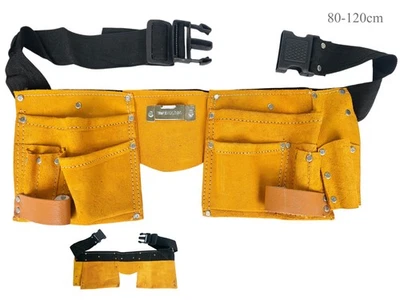 TOKO Leder Werkzeuggürtel Handwerkergürtel Hammerhalter Gürteltasche Werkzeughalter