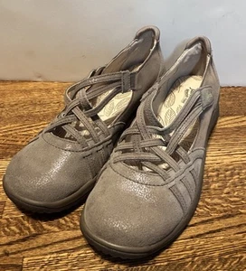 Women’s Jambu Montana Memory Foam Shoes Size 9.5 Taupe Khaki Suede modest - Picture 1 of 13
