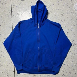 Disneyland Graphic Blue Zip-Up Mickey Hoodie Mens 2XL Jacket Long Sleeve - Picture 1 of 6