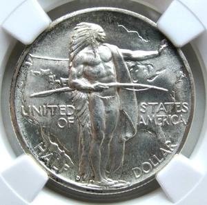 1937-D OREGON TRAIL Commemorative Silver Half Dollar 50c ~ NGC MS66 - Picture 1 of 4