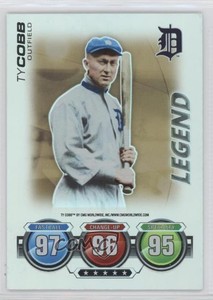 2010 Topps Attax Battle of the Ages Legend Foil Ty Cobb (Sleeves) HOF